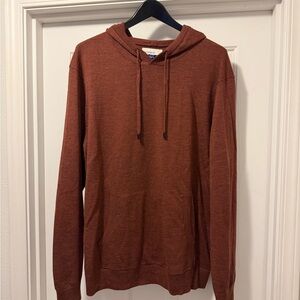 Men’s Rust Hoodie with Drawstrings